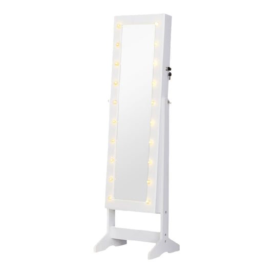 Espejo de pie con luces LED integradas color blanco